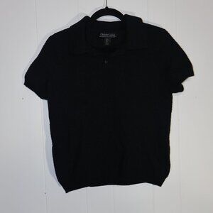 Christian Lacroix Merino Wool Polo Shirt – Black (Men’s L)